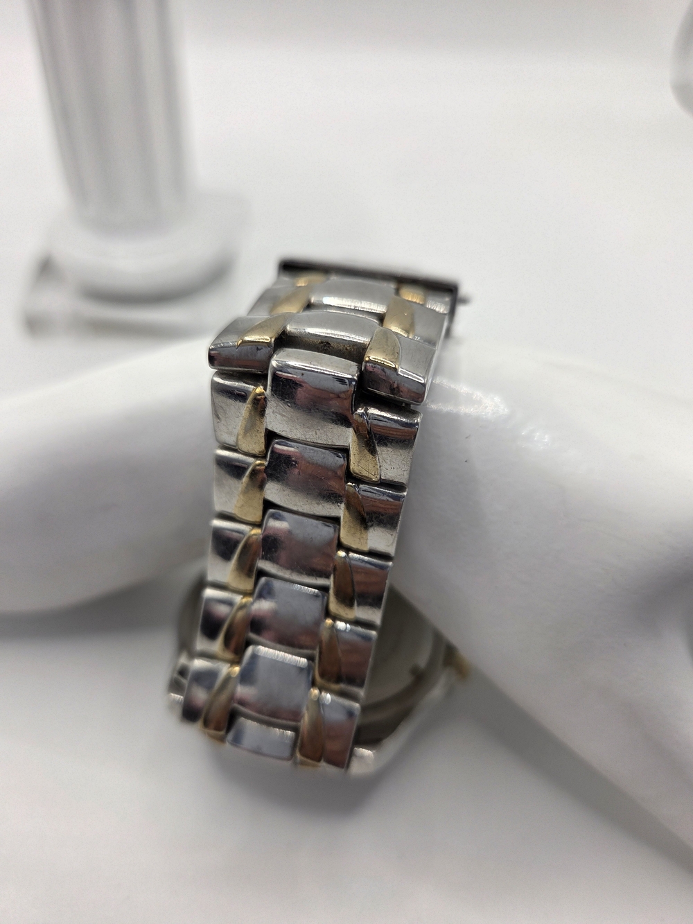 Marc Ecko Two Tone Swarovski Crystal Encore Oz Men's Bracelet Watch - Picture 4 of 8